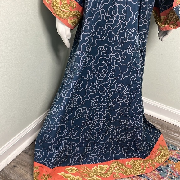 J. Peterman Company Dragon Kimono Dress XS - Picture 4 of 9
